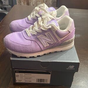 New Balance 574 Kids Lilac Sneakers